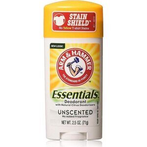 Essentials Natural Deodorant, Unscented, 2.5 Ounce (Pack Of 4)